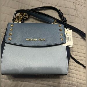 Michael Kors blue Karla crossbody